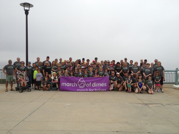 Team Baldwin Walking At The March Of Dimes Walk In Pensacola, Fl In Memory Of Celia Rose Baldwin T-Shirt Photo