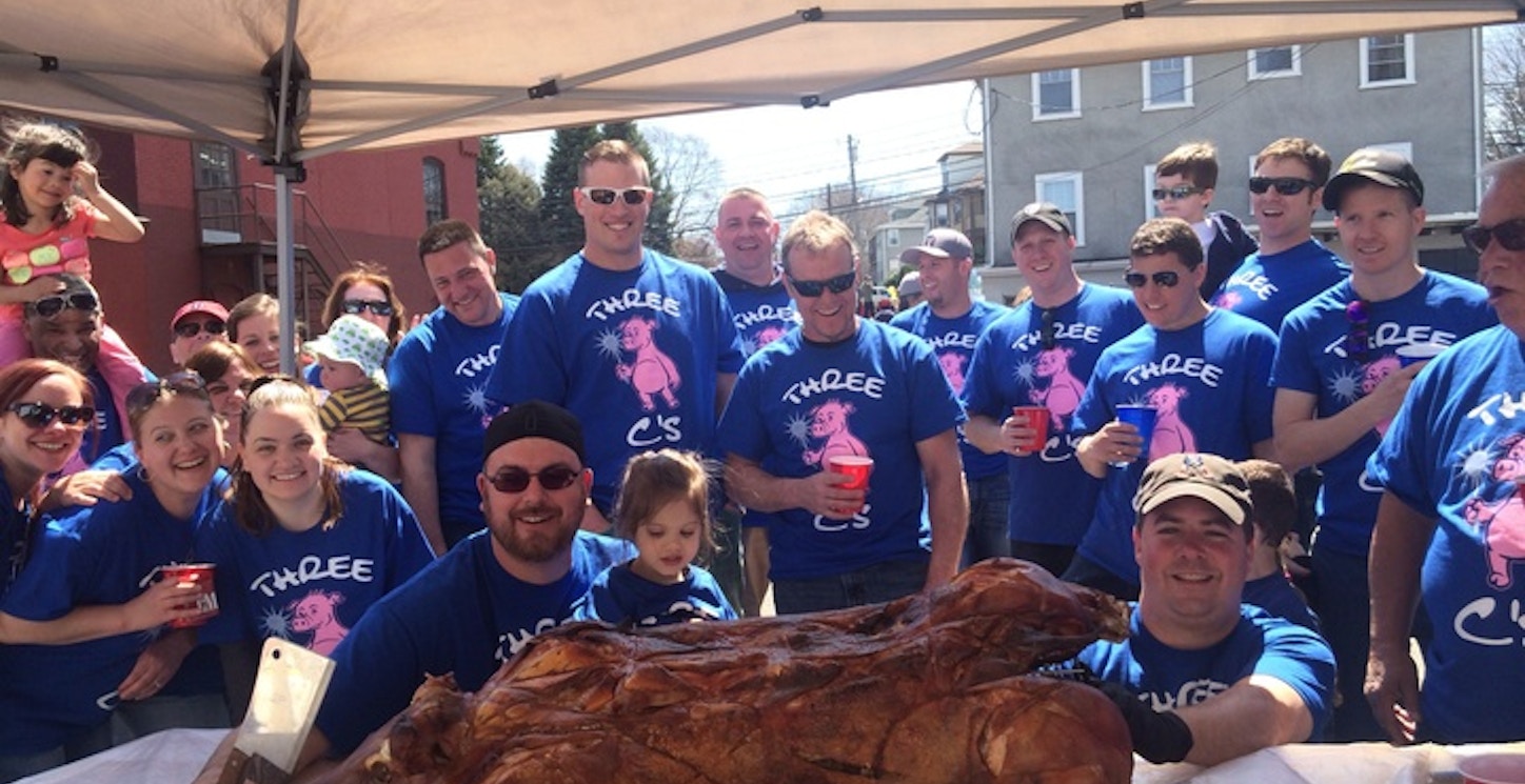 Boston Marathon Pig Roast T-Shirt Photo