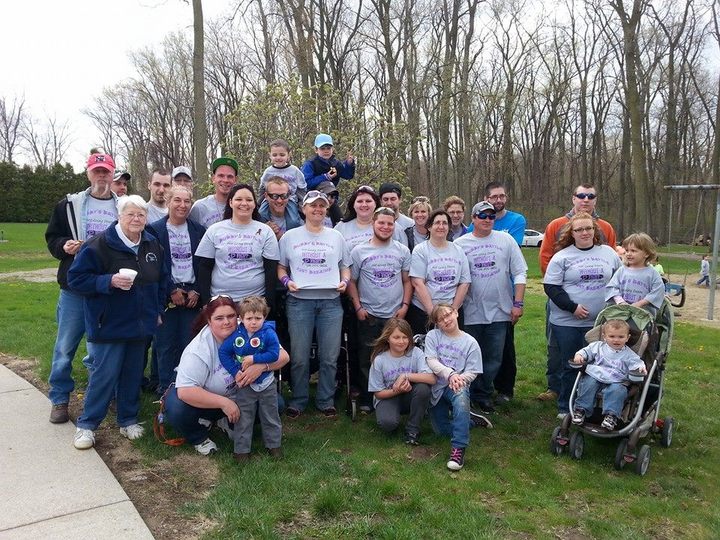 Our Team Walking For A Cure For Cystic Fibrosis  T-Shirt Photo
