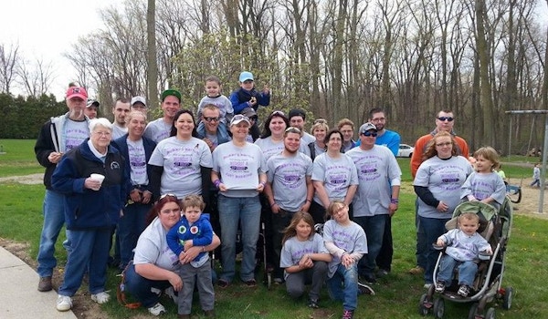 Our Team Walking For A Cure For Cystic Fibrosis  T-Shirt Photo
