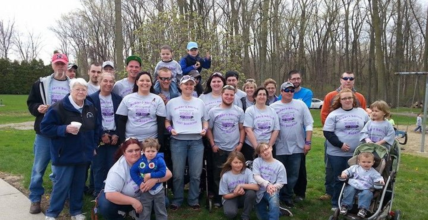 Our Team Walking For A Cure For Cystic Fibrosis  T-Shirt Photo