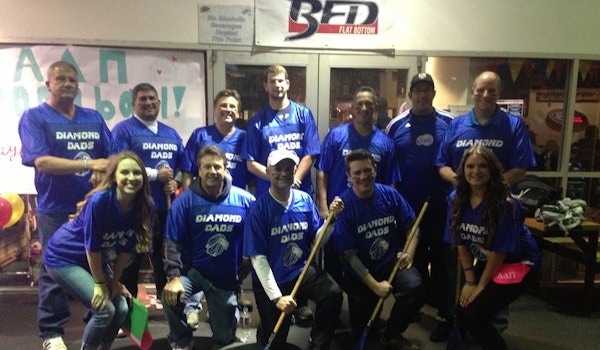 Picture of Diamond Dads Broomball Team Custom T-Shirt Design Diamond Dads Broomball Team T-Shirt Photo