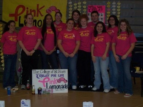 College Of Saint Rose   Relay For Life Team Pink Lemonade T-Shirt Photo