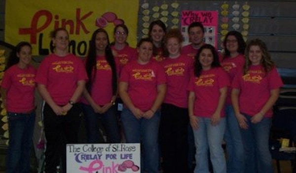 College Of Saint Rose   Relay For Life Team Pink Lemonade T-Shirt Photo