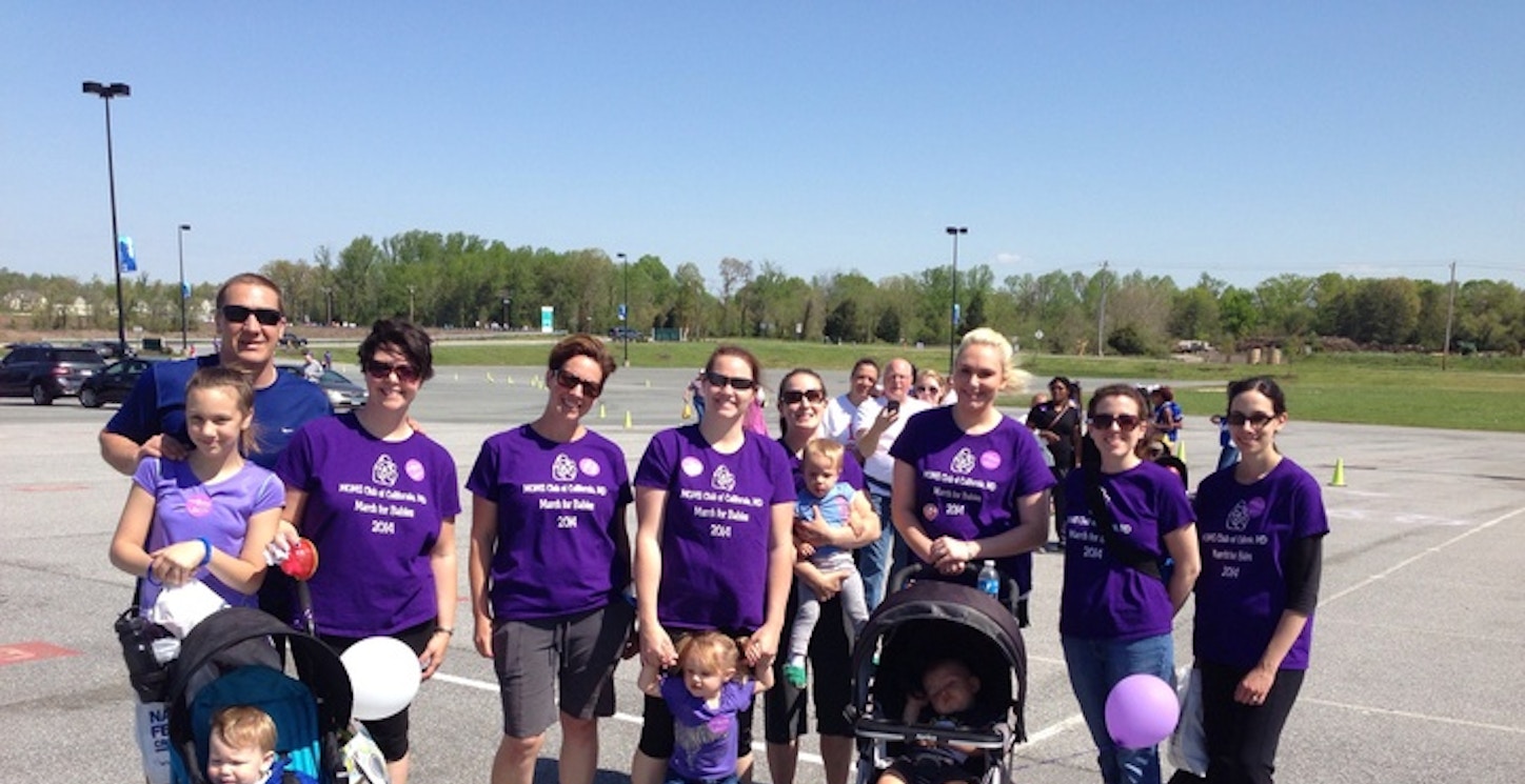 March For Babies Moms Club Of California, Md T-Shirt Photo