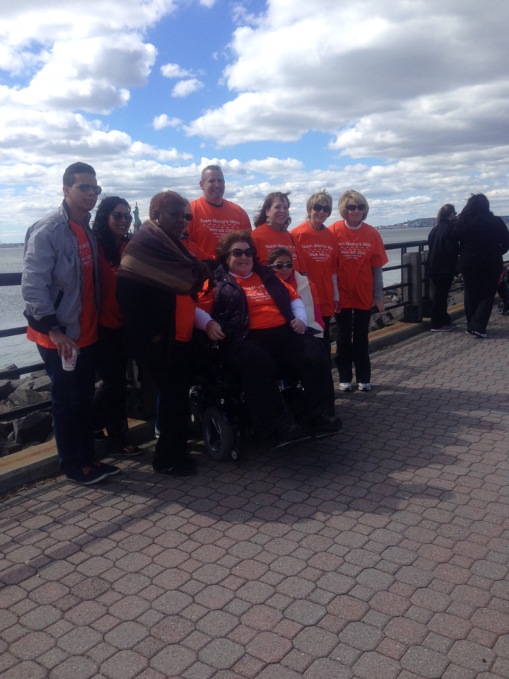 Team Marcy's Mom At Ms Walk 2014 At Liberty State Park, Nj T-Shirt Photo