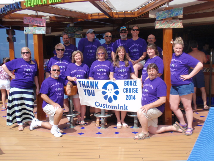 Wisconsin Booze Cruise   April 2014 On The Carnival Breeze T-Shirt Photo