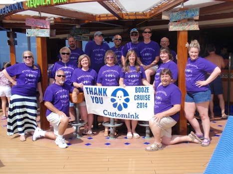 Wisconsin Booze Cruise   April 2014 On The Carnival Breeze T-Shirt Photo