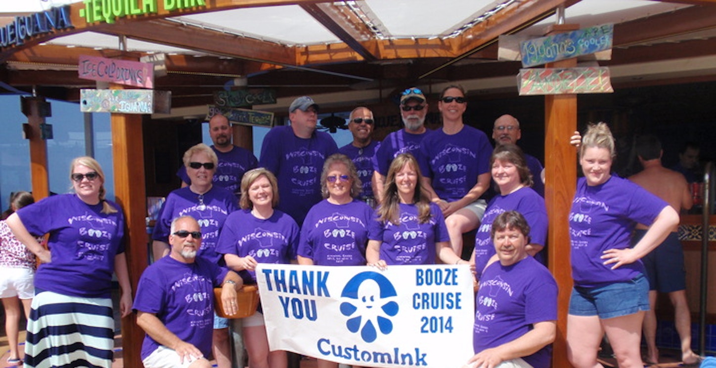 Wisconsin Booze Cruise   April 2014 On The Carnival Breeze T-Shirt Photo