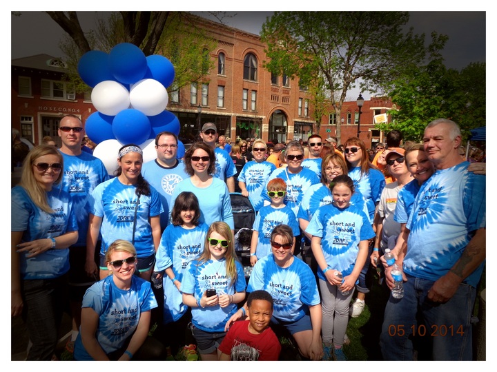 Short And Sweet  Jdrf Walk For The Cure 2014 T-Shirt Photo