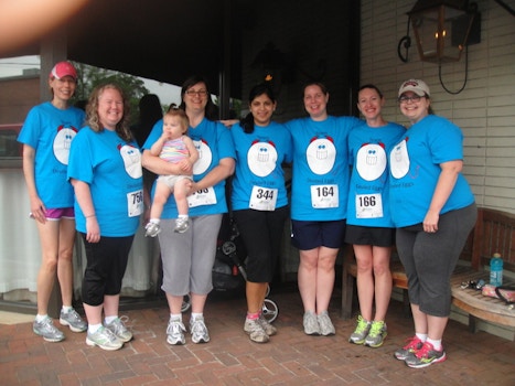 Our Team For The Norma Livingston Ovarian Cancer Foundation Mother Walk T-Shirt Photo
