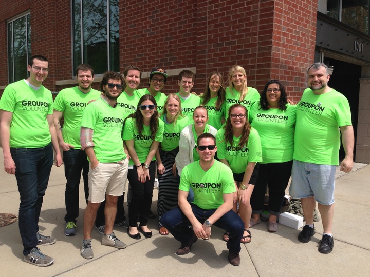 Groupon Employee Volunteers T-Shirt Photo