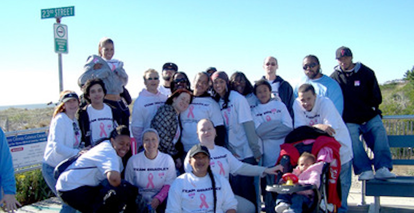 Picture of Team Bradley Making Strides Against Breast Cancer 2007 Custom T-Shirt Design Team Bradley Making Strides Against Breast Cancer 2007 T-Shirt Photo