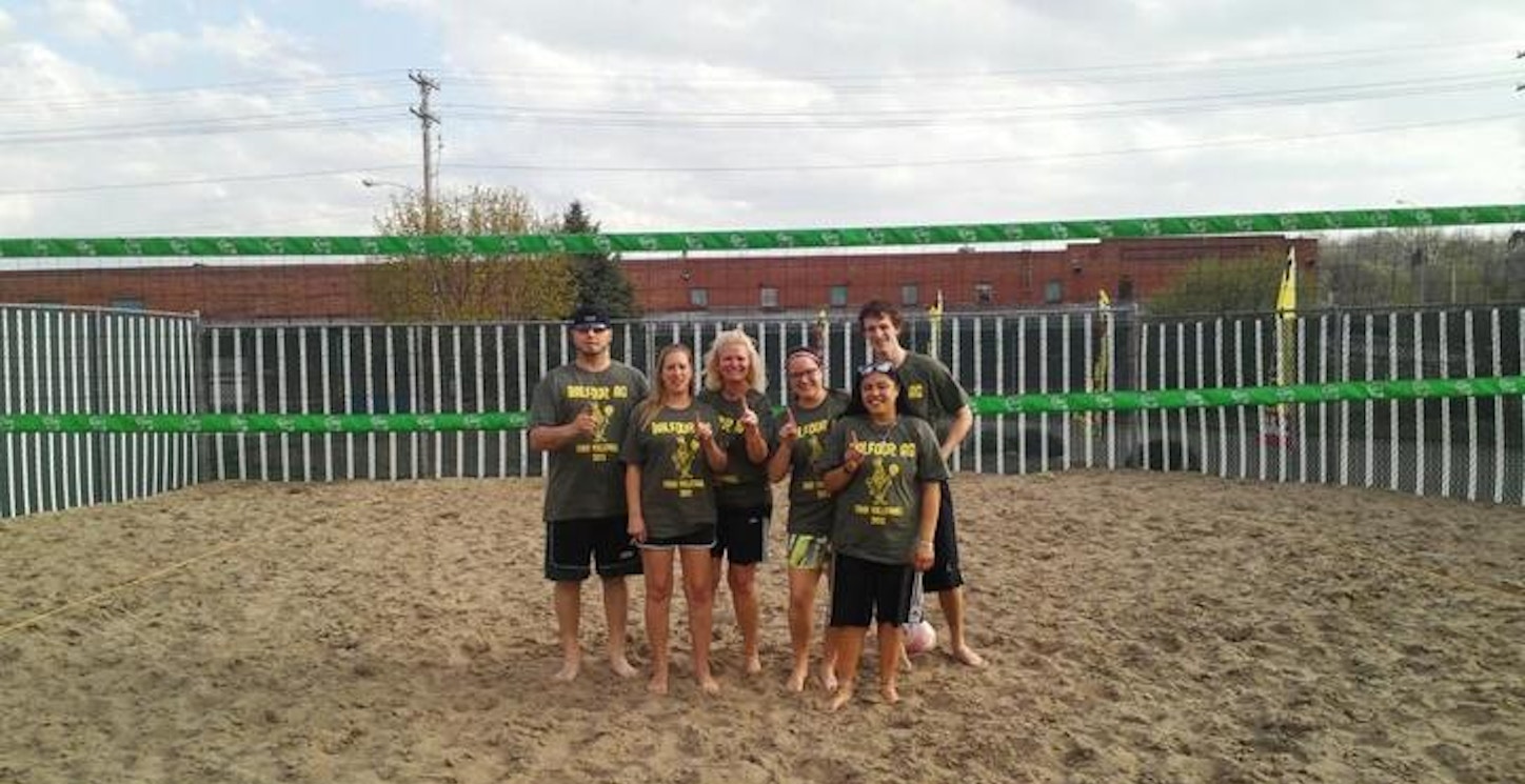 Fun At Sand Volleyball T-Shirt Photo
