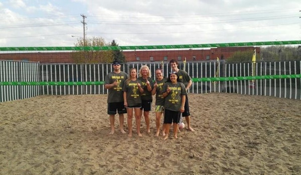 Picture of Fun At Sand Volleyball Custom T-Shirt Design Fun At Sand Volleyball T-Shirt Photo