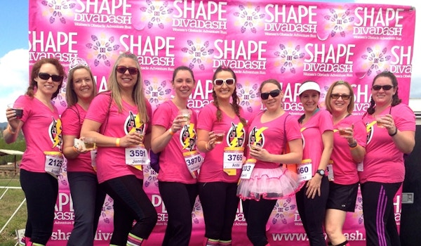 Picture of Adventure Friends At The Shape Diva Dash Custom T-Shirt Design Adventure Friends At The Shape Diva Dash T-Shirt Photo