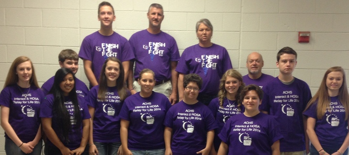 Achs Interact & Hosa Relay For Life Team 2014 T-Shirt Photo