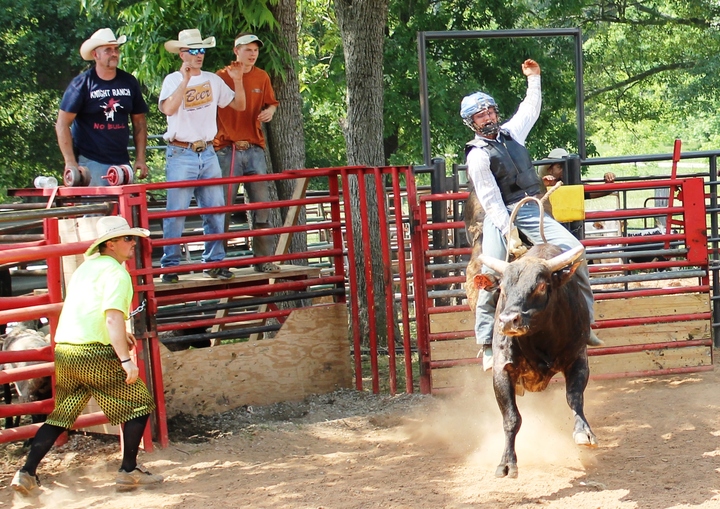 Memorial Day Weekend Celebration Bull Riding T-Shirt Photo