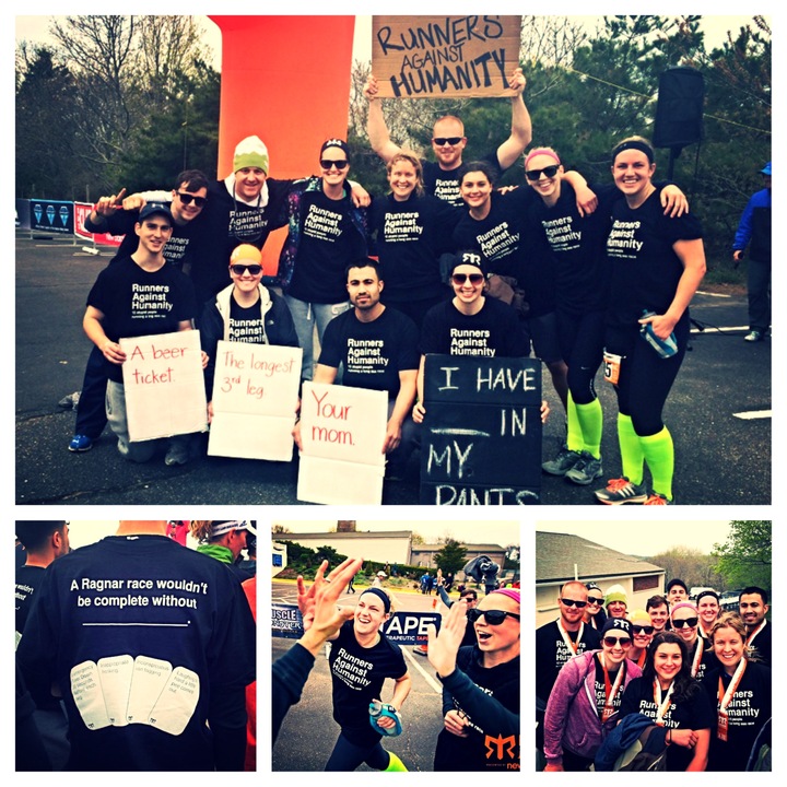 12 Stupid People Running A Long A$$ Race T-Shirt Photo