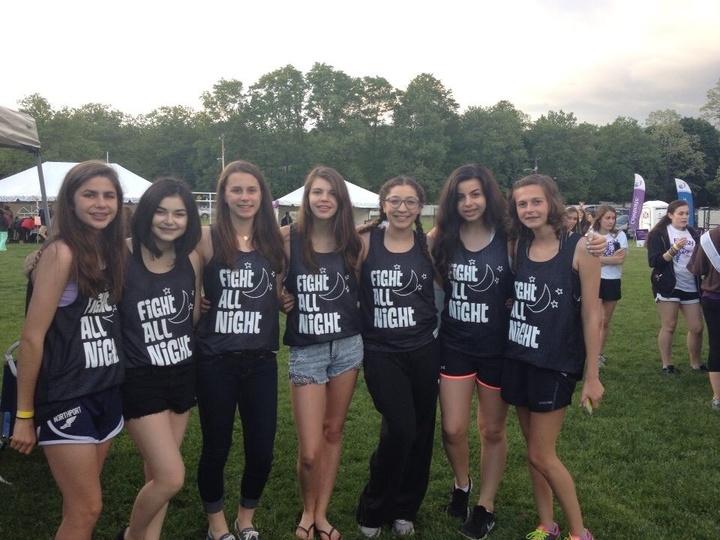 American Cancer Society Relay For Life Team Fight All Night T-Shirt Photo