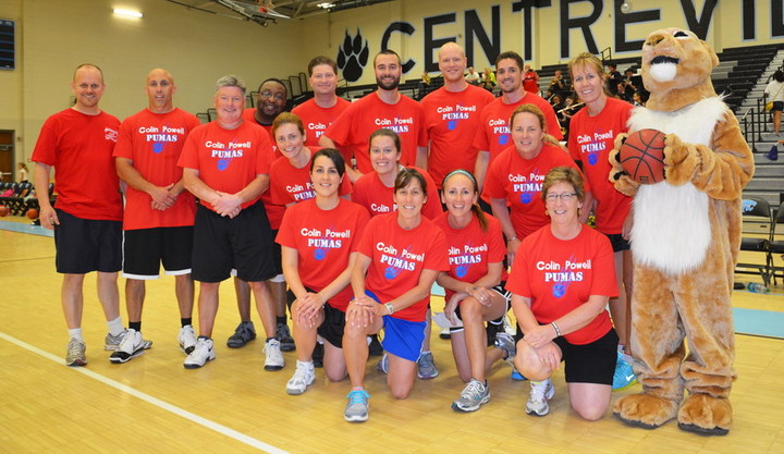 Colin Powell Elementary Staff Basketball Team T-Shirt Photo