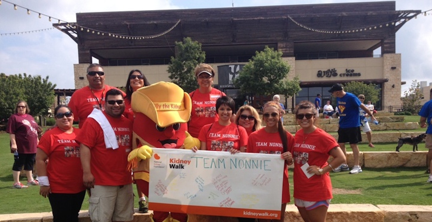 Team Nonnie   National Kidney Foundation Walk T-Shirt Photo