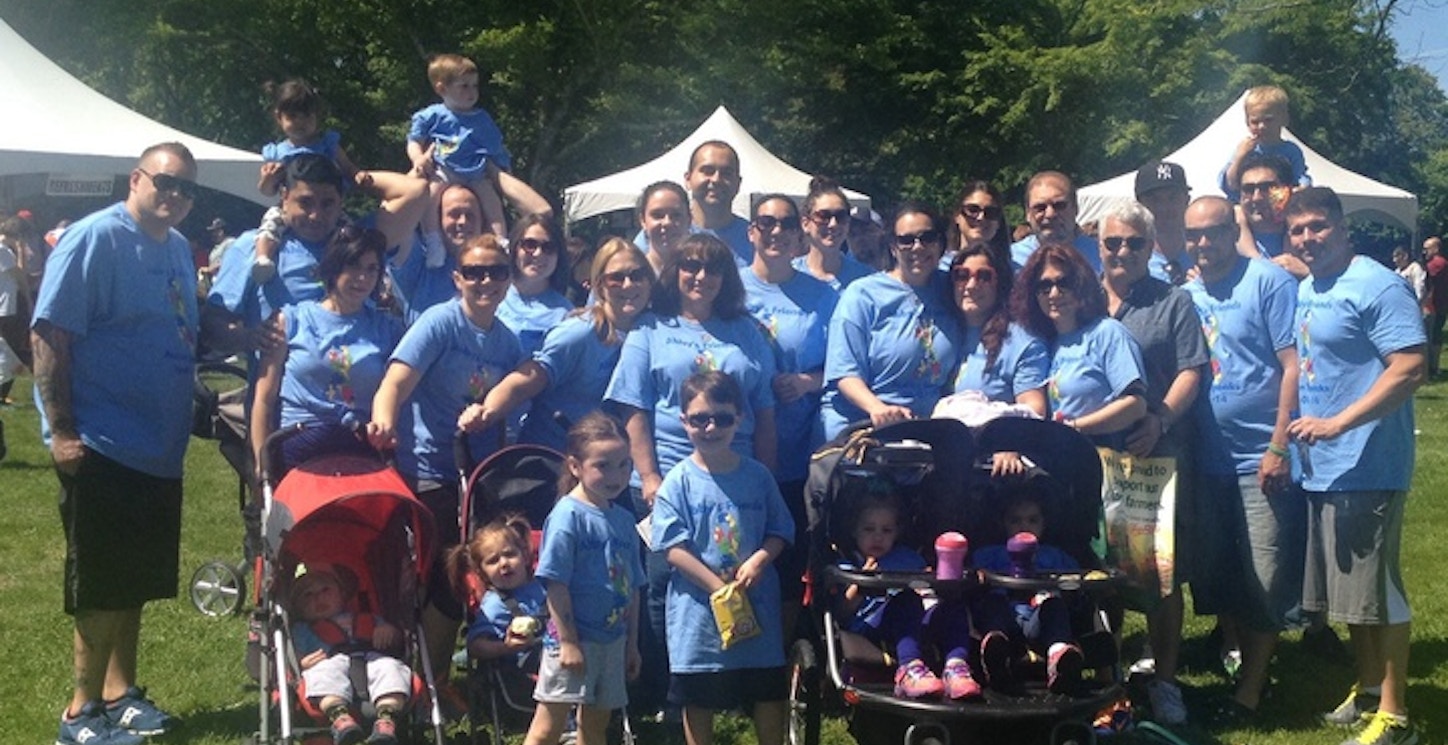 Picture of Walking To Raise Awareness Custom T-Shirt Design Walking To Raise Awareness T-Shirt Photo