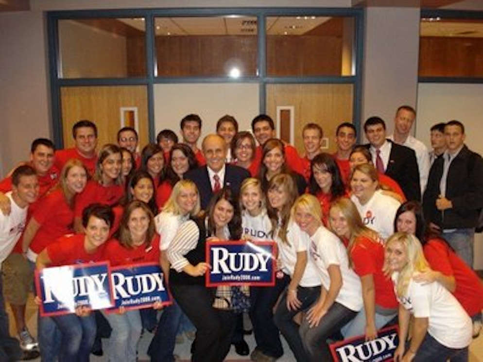 Students For Rudy Giuliani T-Shirt Photo