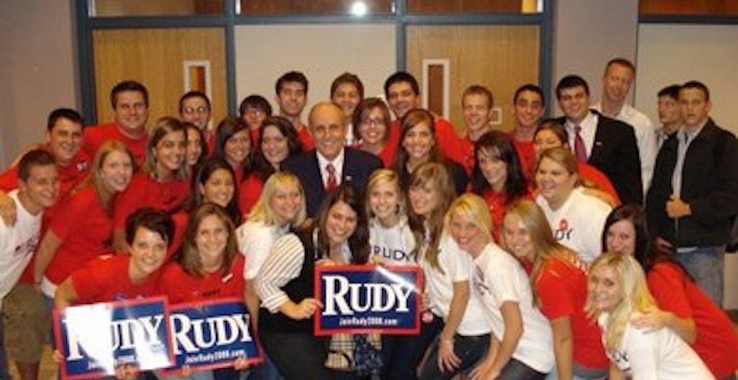 Students For Rudy Giuliani T-Shirt Photo