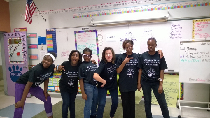 Girl's Theater Group Goofing Off! T-Shirt Photo