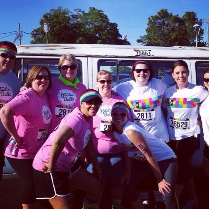 Haulin Balls Does The Color Run!!!! T-Shirt Photo