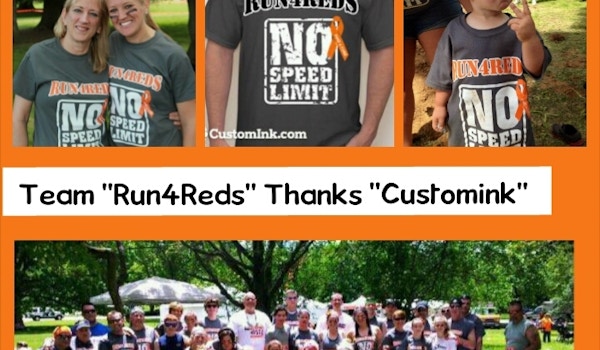 Team "Run4 Reds" Fights Ms T-Shirt Photo