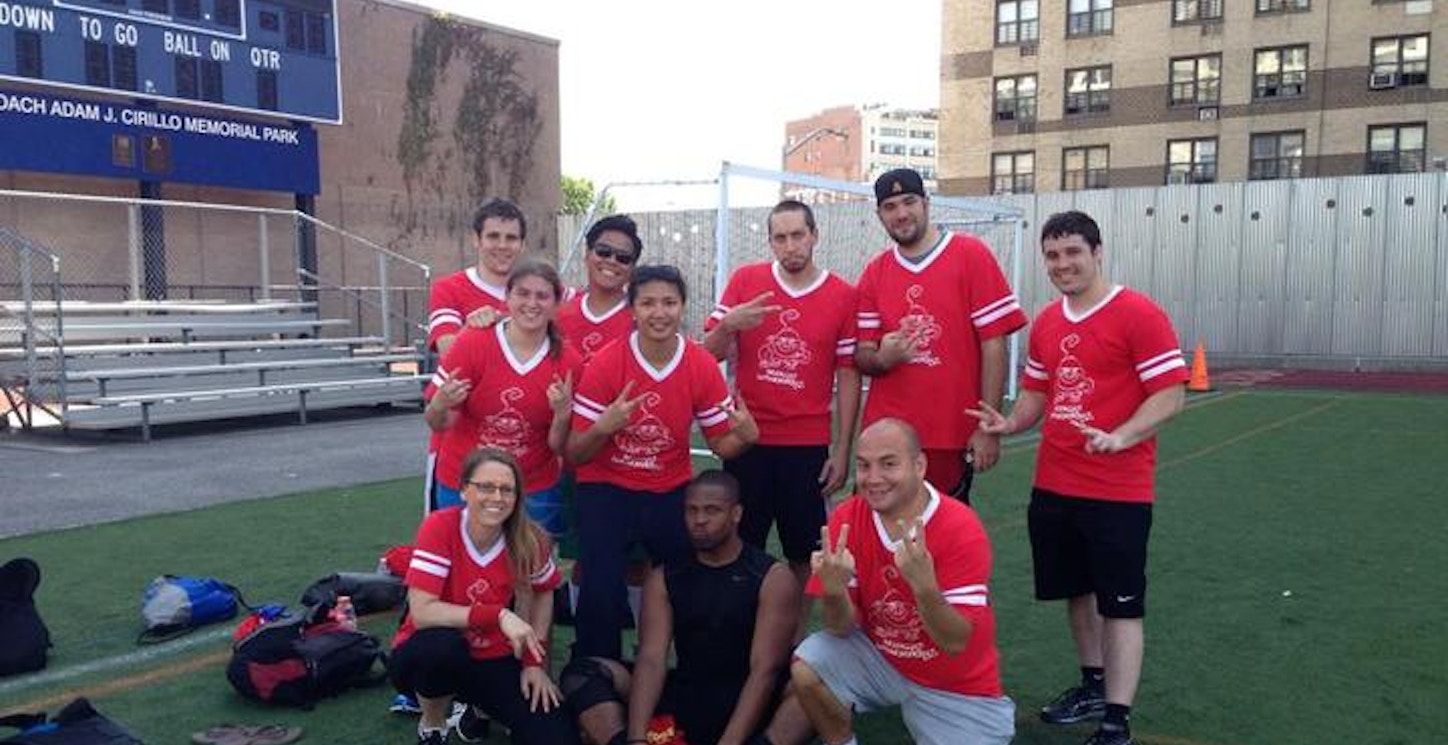 Brooklyn Spidermonkeys Football Team T-Shirt Photo