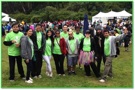 Act Now Walkers At The 2014 Bay Area Nami Walk T-Shirt Photo