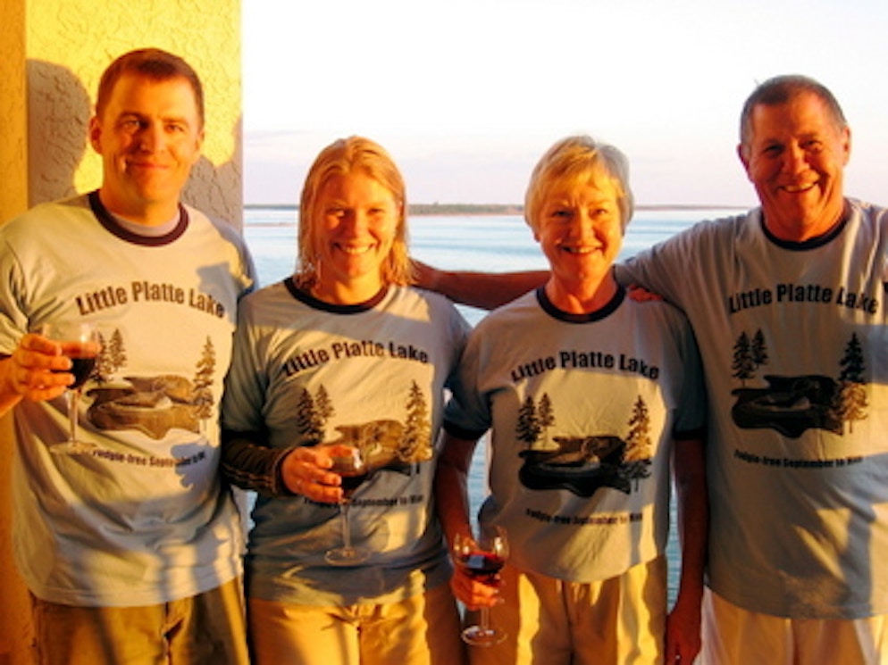 Northern Michigan Cabin Meets Florida T-Shirt Photo