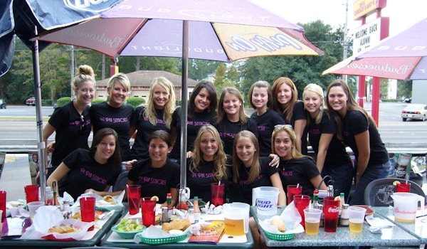 Picture of Seniors, Enjoying Brunch (And Our Shirts) Custom T-Shirt Design Seniors, Enjoying Brunch (And Our Shirts) T-Shirt Photo