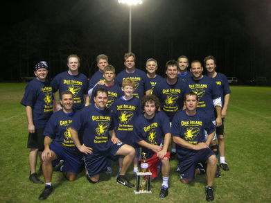 Oak Island Parks & Rec Flag Football Champions T-Shirt Photo