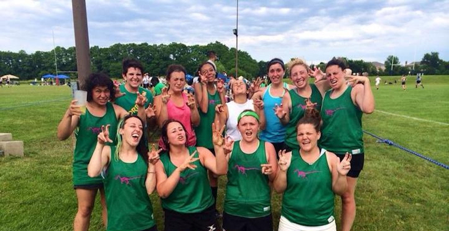 Picture of Velociraptors Rugby 7's Team Custom T-Shirt Design Velociraptors Rugby 7's Team T-Shirt Photo