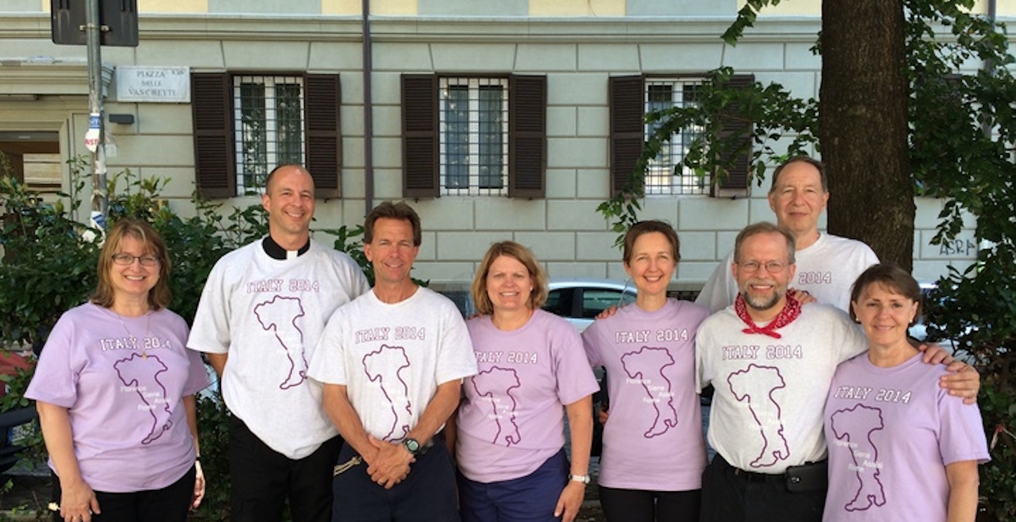 Holy Family High School Italy 2014 Chaperones T-Shirt Photo