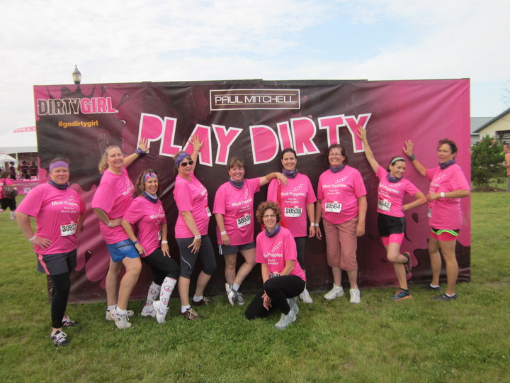 Team Mud Puppies  Dirty Gril 2014  Chicago T-Shirt Photo