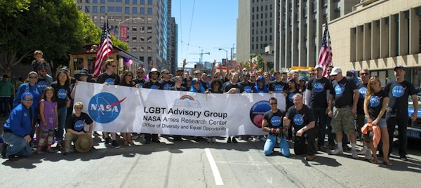 Nasa's First Lgbt Pride Parade Event. T-Shirt Photo