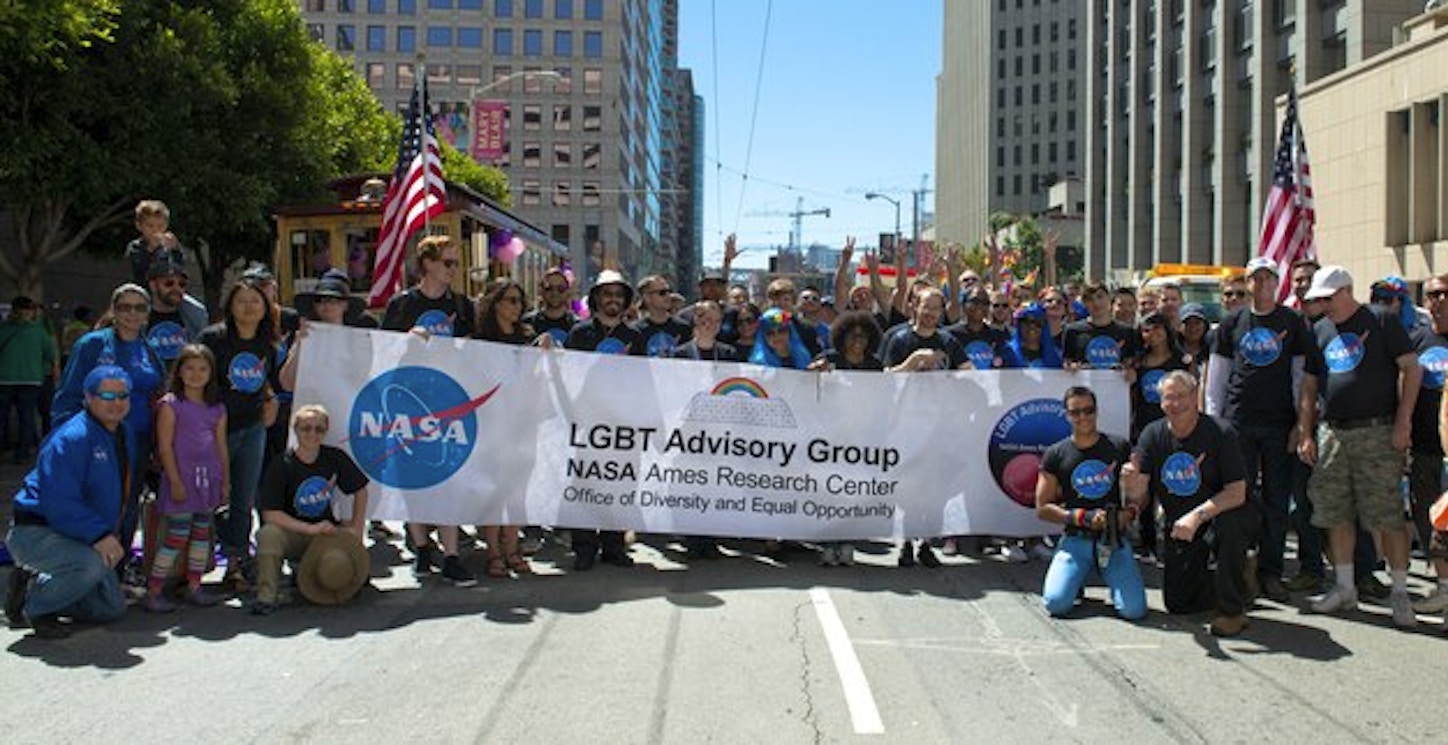 Nasa's First Lgbt Pride Parade Event. T-Shirt Photo
