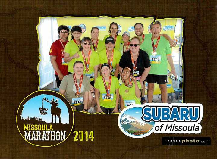 Double Tree Missoula 5k Team T-Shirt Photo