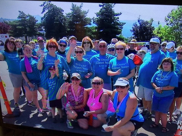 Tri Chicks Support Team T-Shirt Photo