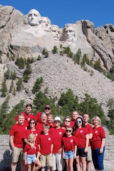 Crouch Crew At Mt. Rushmore T-Shirt Photo
