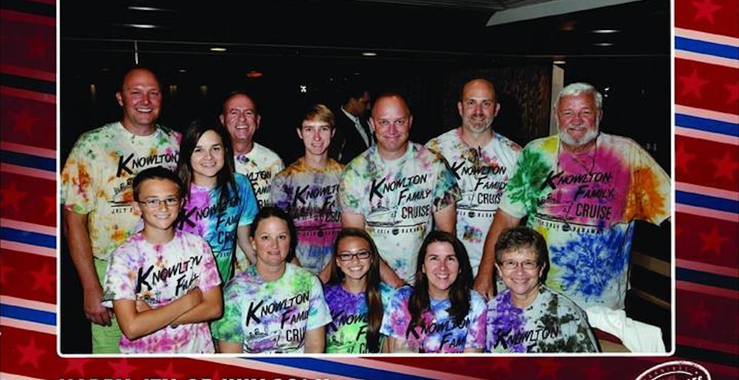 Knowlton Family Cruise Tie Dyed Custom Ink Shirts T-Shirt Photo