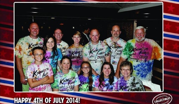Knowlton Family Cruise Tie Dyed Custom Ink Shirts T-Shirt Photo