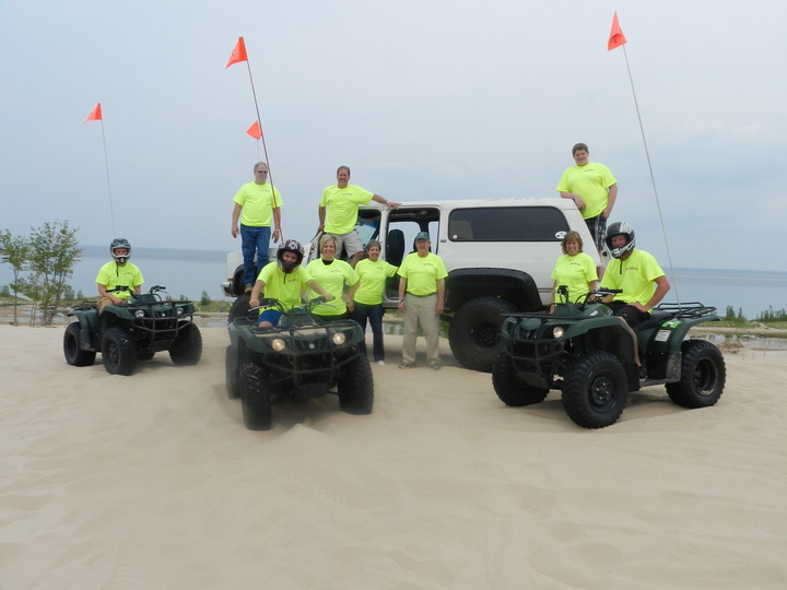 The Dunatics   A Family Reunion At Lake Michigan T-Shirt Photo