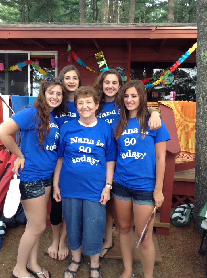 We Love Nana And Her Being 80! T-Shirt Photo