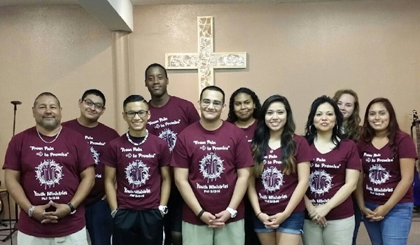 Livingstone Church "From Pain To Promise" Youth Ministries T-Shirt Photo